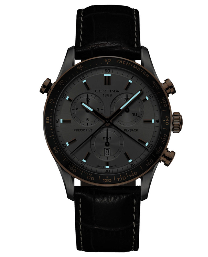 Часы Certina DS-2 Chronograph Flyback C024.618.26.031.00 — кварцевые, сталь металл