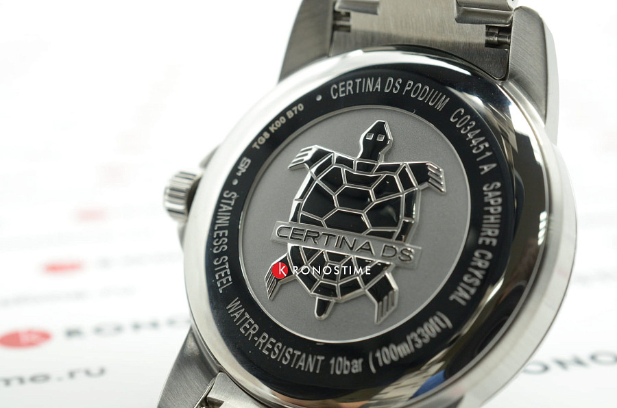 Часы Certina DS Podium 40mm C034.451.11.097.00 — зеленый, сталь металл