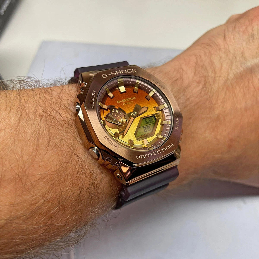 Часы Casio G-Shock GM-2100CL-5ADR (GM-2100CL-5a) — пластик сталь, Япония