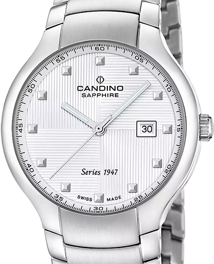 Часы Candino Swiss C4792/1 — кварцевые, металл сталь