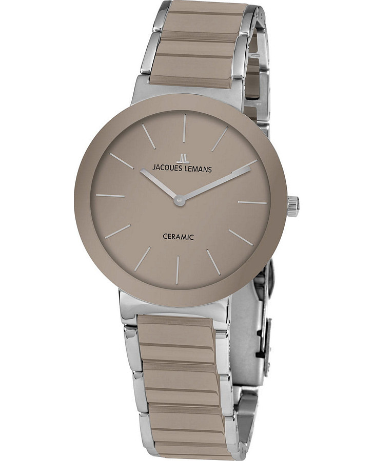 Часы Jacques Lemans High Tech Ceramic 42-7S — женские, бежевый