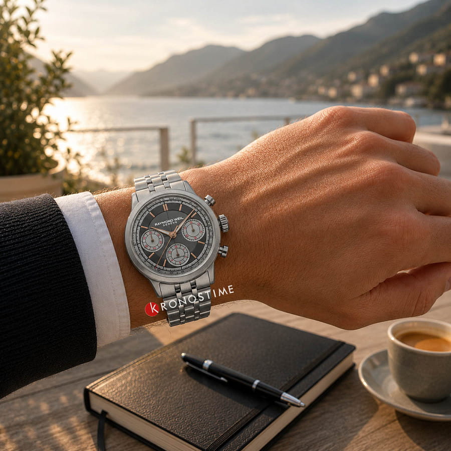 Часы Raymond Weil Millesime Tri-Compax Chronograph 7765-ST-60651 — нержавеющая сталь, мужские
