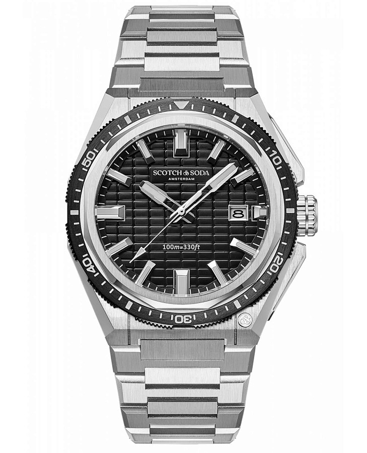 Часы Scotch&Soda SSM.101B — мужские, черный