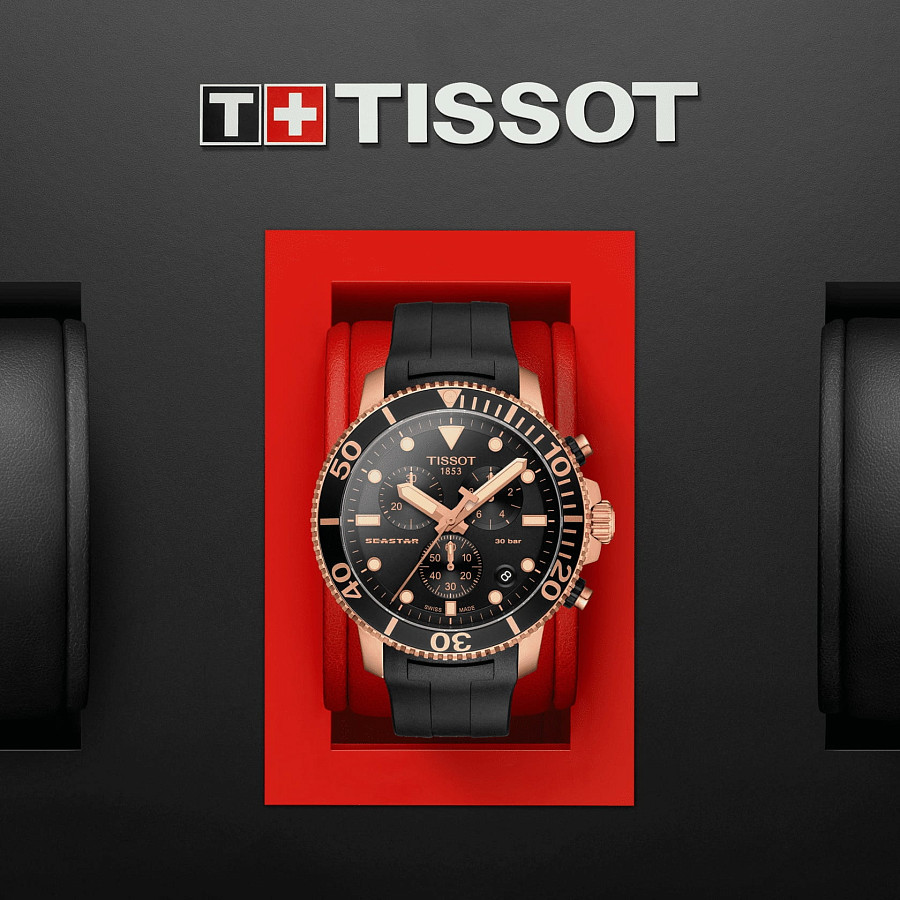 Часы Tissot Seastar 1000 Chronograph T120.417.37.051.00 — каучук, мужские