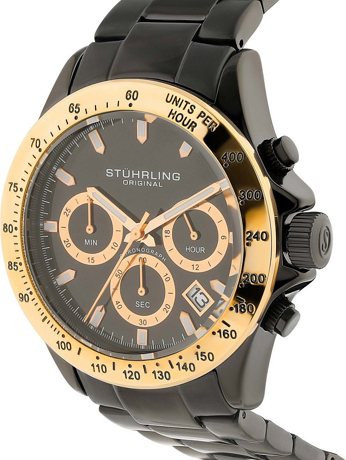 Часы Stuhrling Monaco 3960.8 — кварцевые, сталь металл