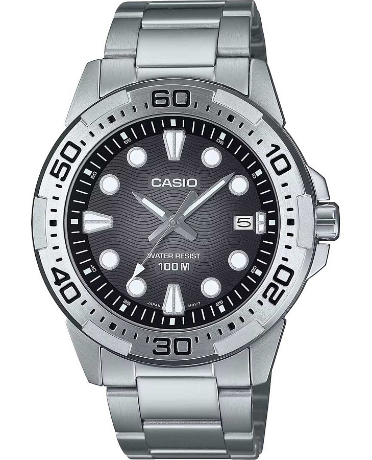 Часы Casio Collection MTD-140D-1A — мужские, черный
