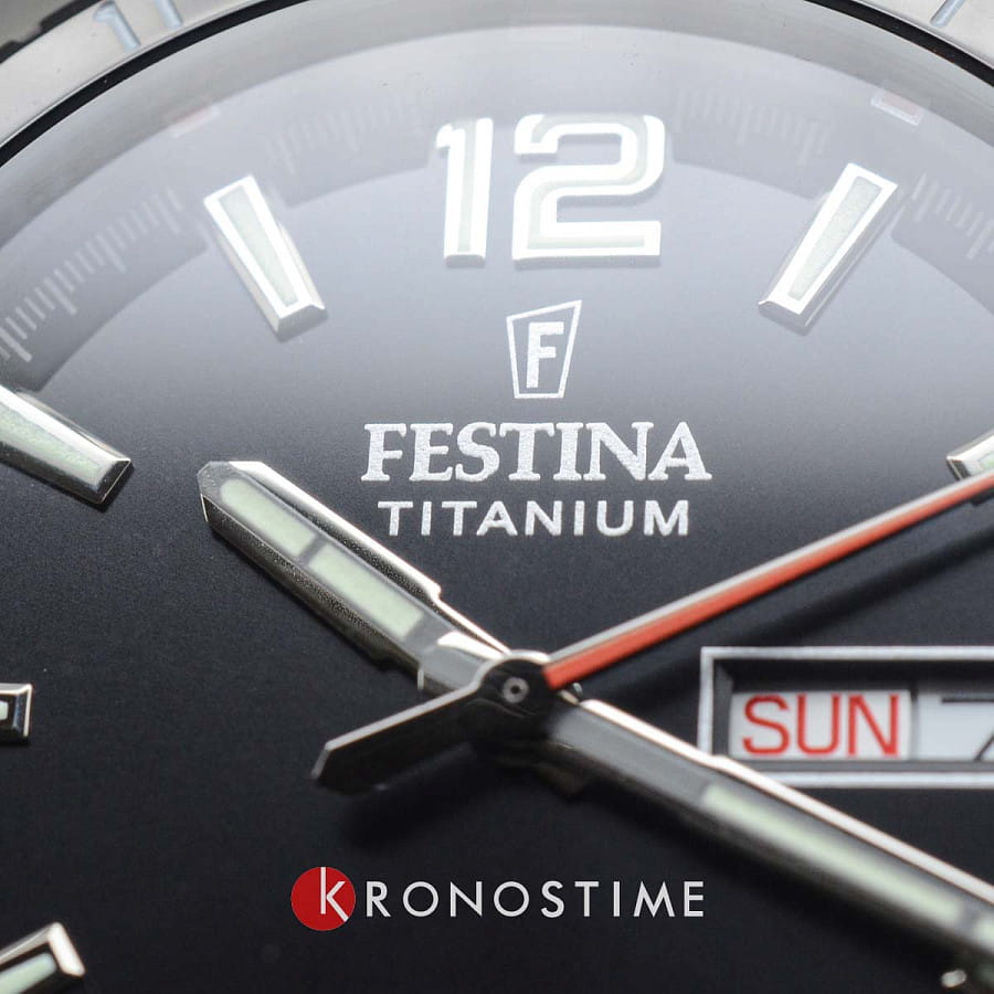 Часы Festina Titanium F20698/4 — черный, титан