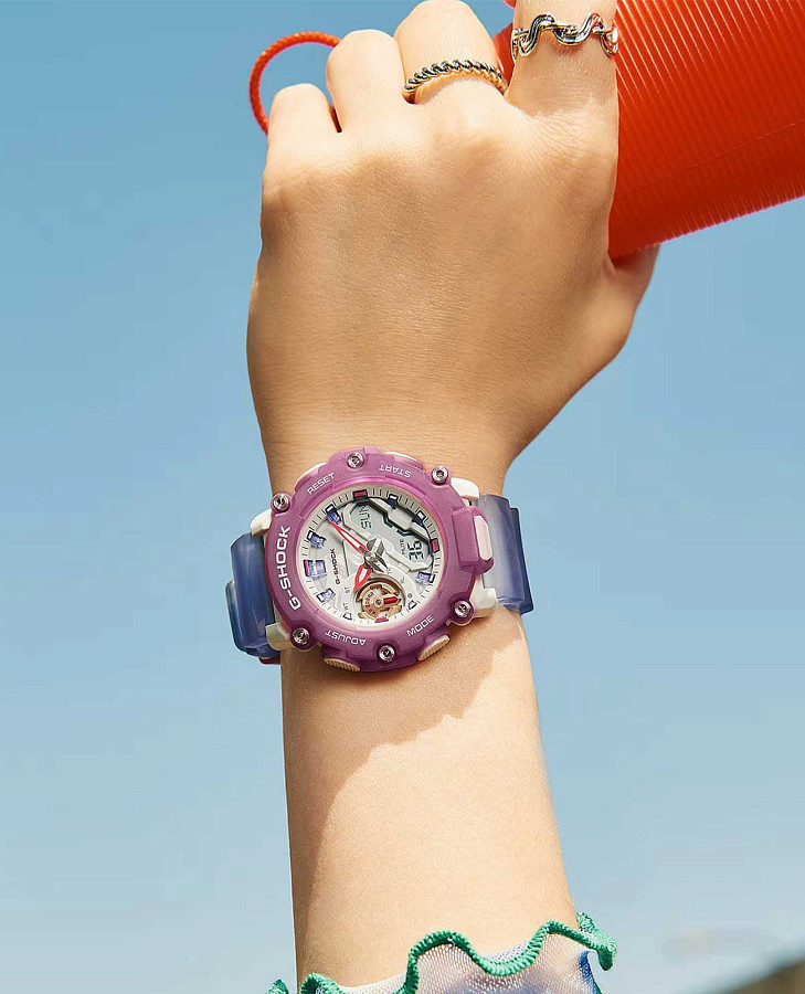 Часы Casio G-Shock GMA-S2200PE-6ADR — электронные, пластик