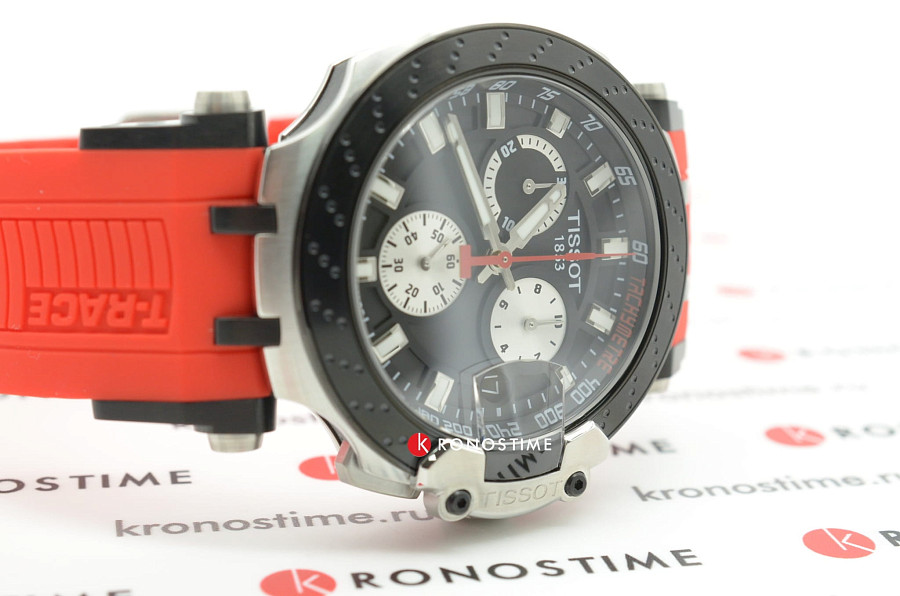 Часы Tissot T-Race Chronograph T115.417.27.051.00 — силикон, мужские
