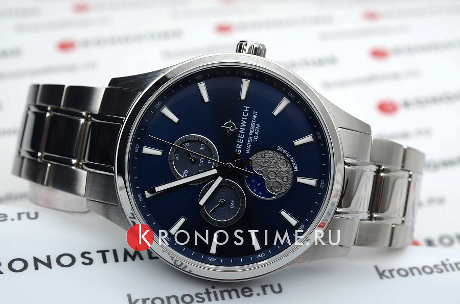 Часы Greenwich Moon Walker GW 058.10.36 — Англия, кварцевые