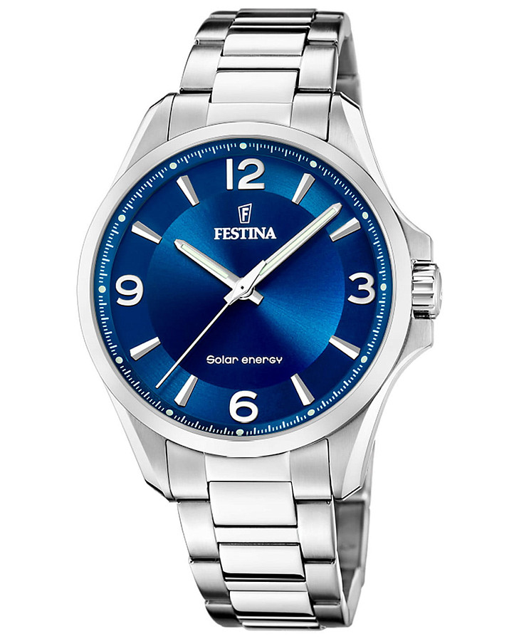 Часы Festina Solar F20656/2 — мужские, синий
