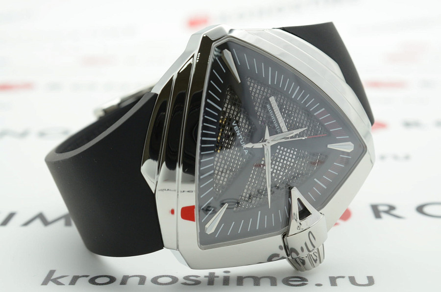 Часы Hamilton Ventura XXL Auto H24655331 — черный, сталь