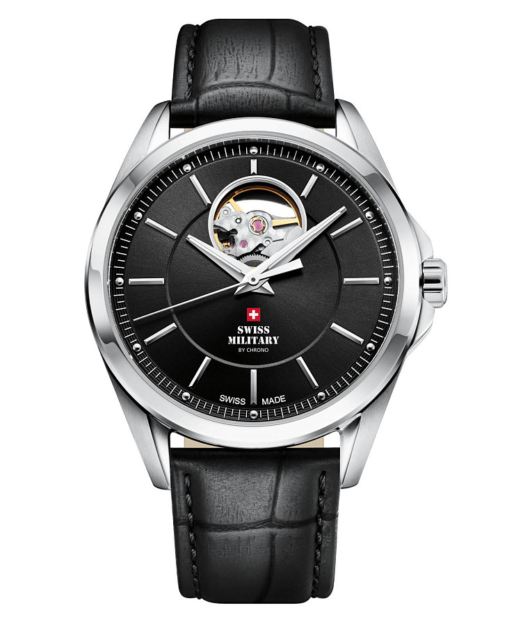 Часы Swiss Military by Chrono SMA34085.33 — мужские, черный