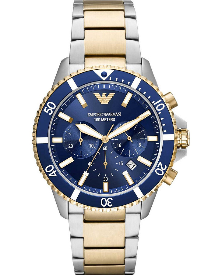 Часы Emporio Armani Diver AR11362 — мужские, синий