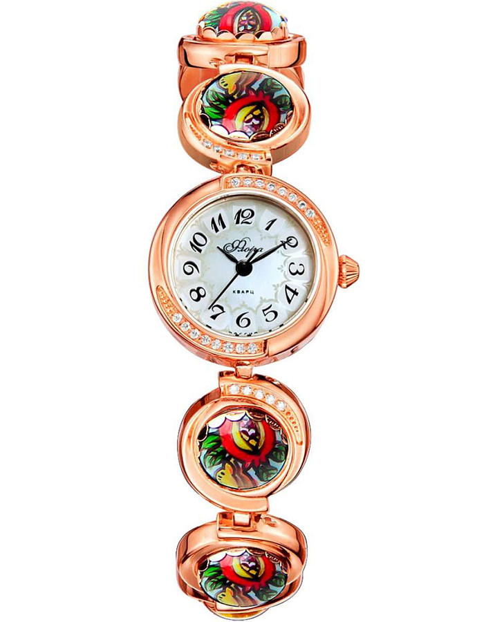 Часы УЧЗ Flora 1138B8-B1-063 — женские, перламутровый