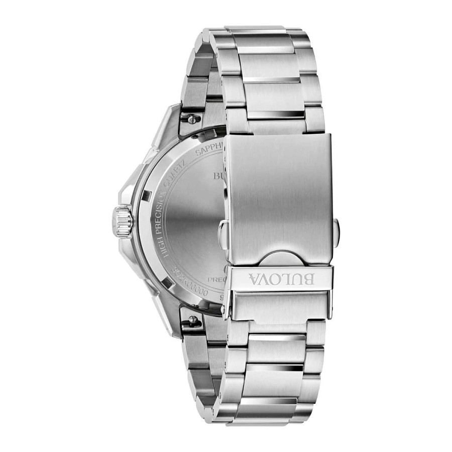 Часы Bulova Marine Star 96B434 — кварцевые, металл сталь