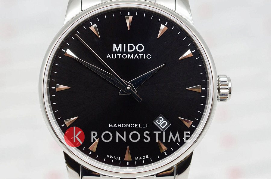 Часы Mido Baroncelli Gent M8600.4.18.1 — металл сталь, Швейцария