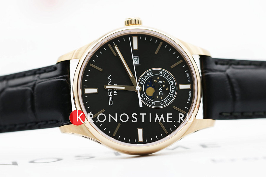 Часы Certina DS-8 Moon Phase C033.457.36.051.00 — кварцевые, сталь металл