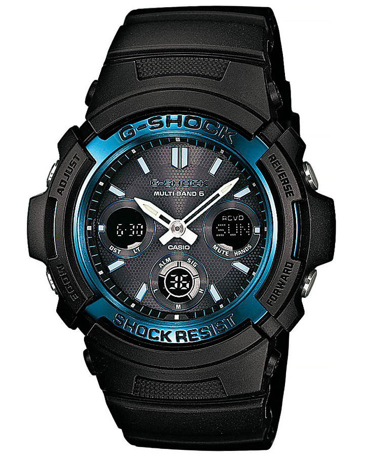 Часы Casio G-Shock AWG-M100A-1A — мужские, серый