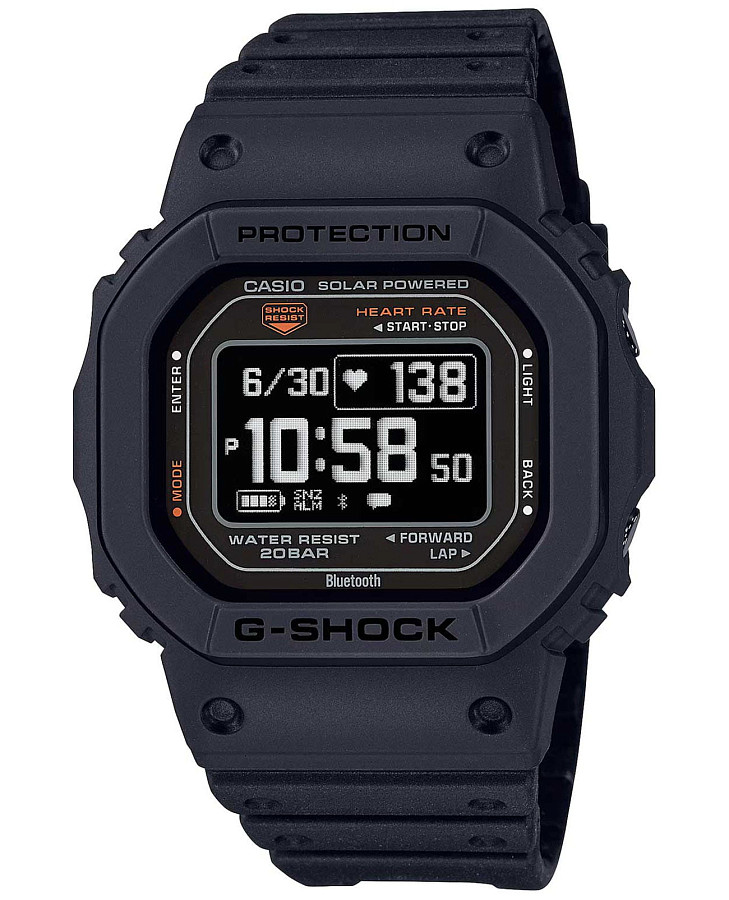 Часы Casio G-Shock DW-H5600-1DR — мужские, черный