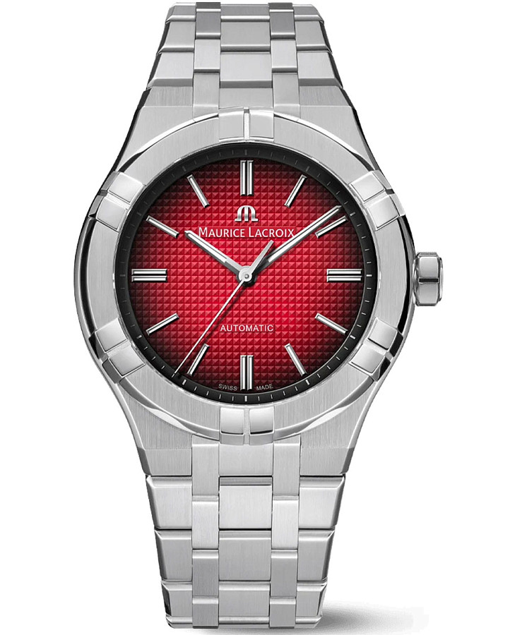 Часы Maurice Lacroix Aikon Automatuc Japan Limited Edition AI6008-SS002-530-1 — мужские, красный