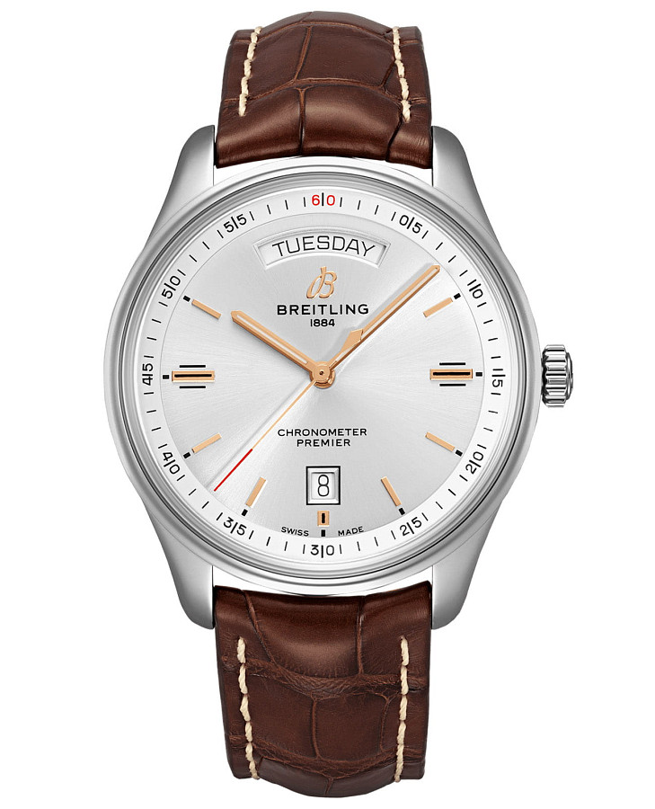 Часы Breitling Premier Automatic Day & Date 40 A45340211G1P1 — мужские, серебристый