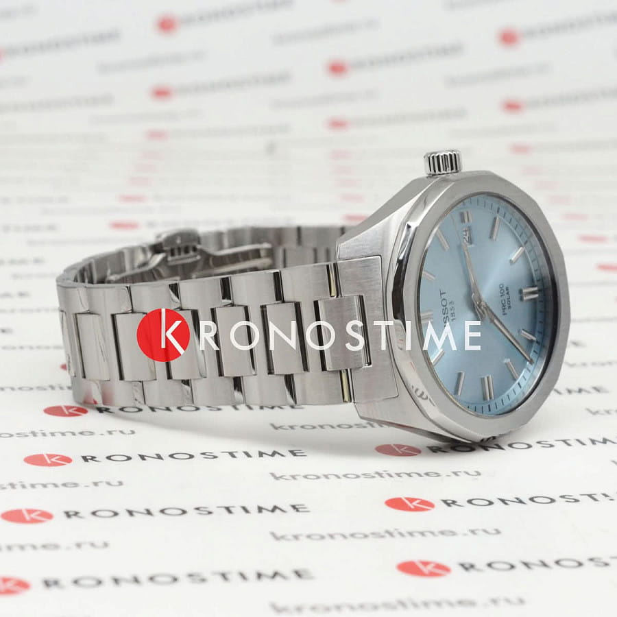 Часы Tissot PRC 100 Solar Quartz 39mm T151.422.11.351.00 — сталь металл, Швейцария