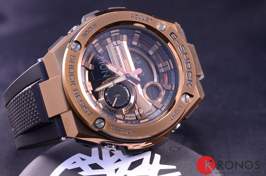 Часы Casio G-Shock GST-210B-4A — электронные, металл сталь