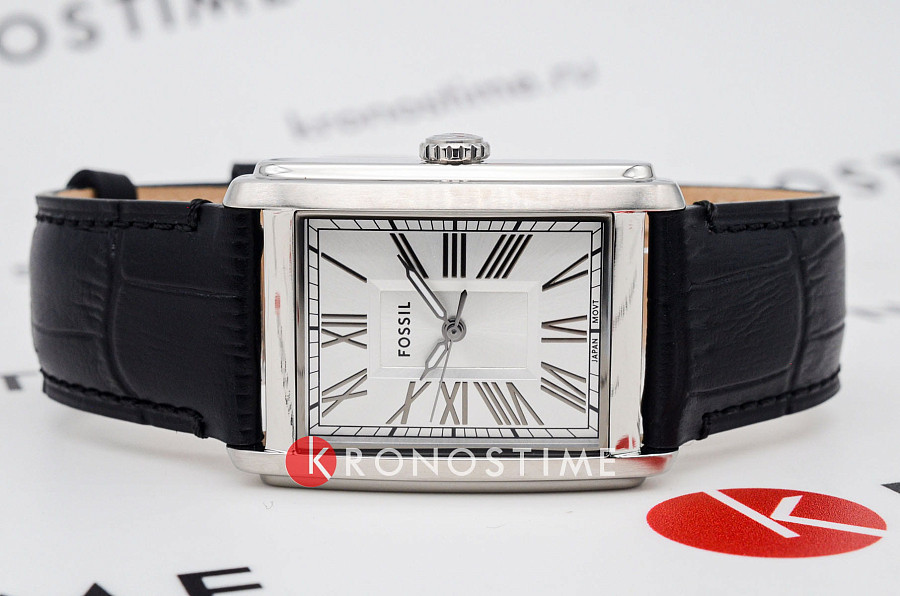 Часы Fossil Carraway FS6078 — кварцевые, металл сталь