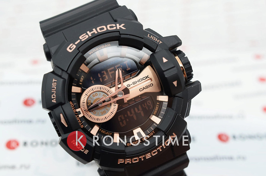Часы Casio G-Shock GA-400GB-1A4DR (GA-400GB-1A4) — мужские, черный