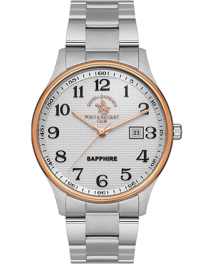 Часы Santa Barbara Polo & Racquet Club Noble SB.1.10525-4 — мужские, белый