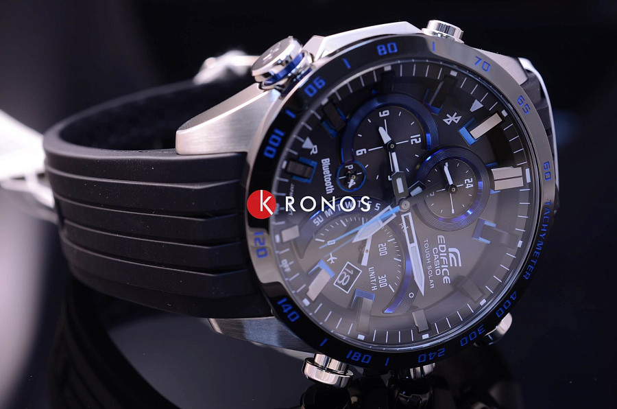 Часы Casio Edifice EQB-501XBR-1A — кварцевые, сталь металл