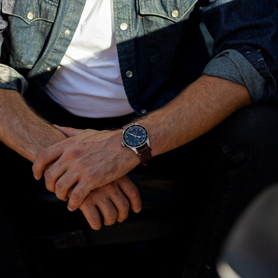 Часы Hamilton Khaki Aviation Pilot Pioneer H76205530 — механические, металл сталь