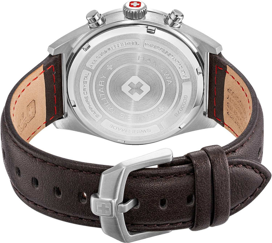 Часы Swiss Military Hanowa Storm SMWGC0007803 — кожаный, мужские