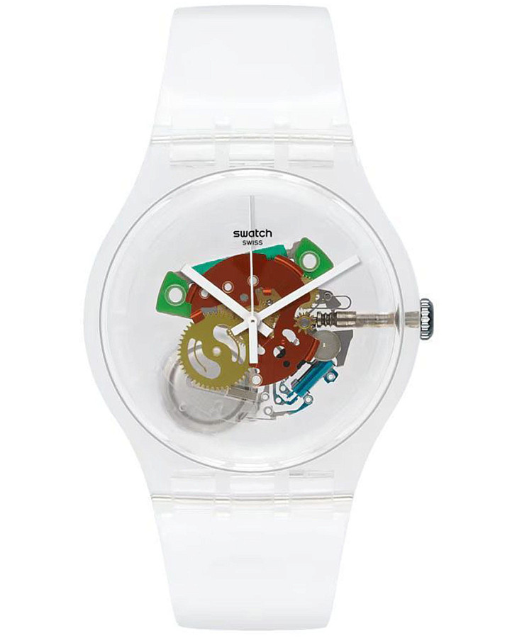 Часы Swatch New Gent Biosourced SO29K104-S06 — женские, прозрачный