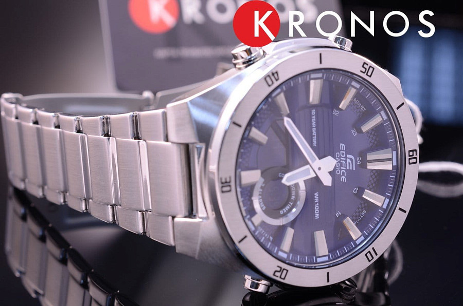 Часы Casio Edifice ERA-110D-2A — нержавеющая сталь, мужские