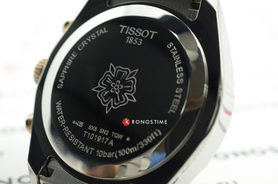 Часы Tissot PR 100 Sport Chic Chronograph T101.917.22.116.00 — сталь металл, сталь c pvd покрытием