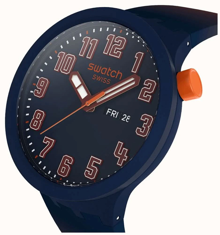 Часы Swatch Big Bold SB01S700 — мужские, силикон