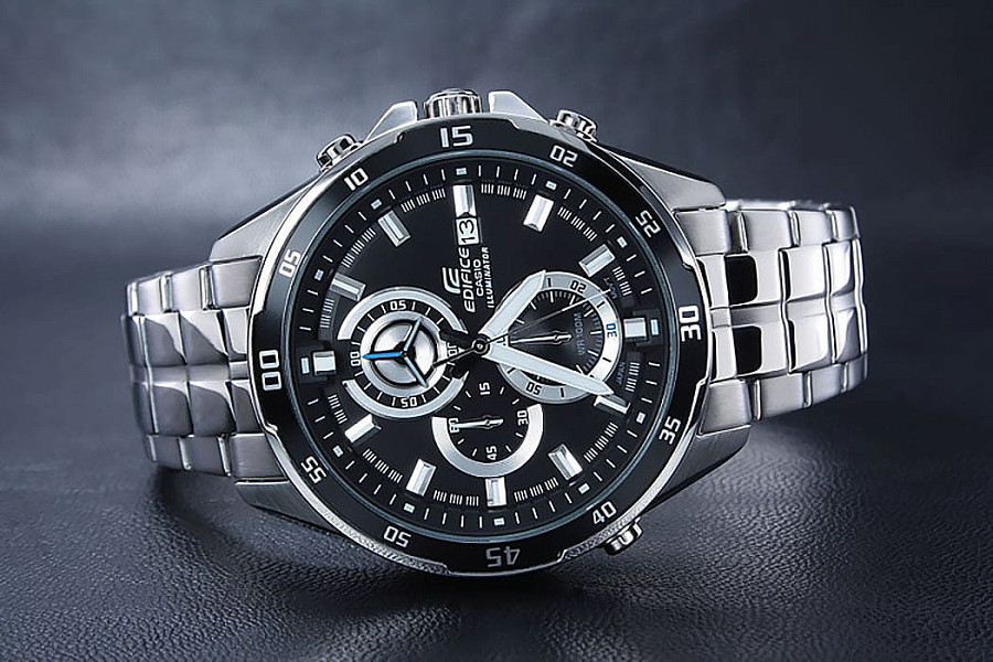 Часы Casio Edifice EFR-547D-1A — мужские, нержавеющая сталь