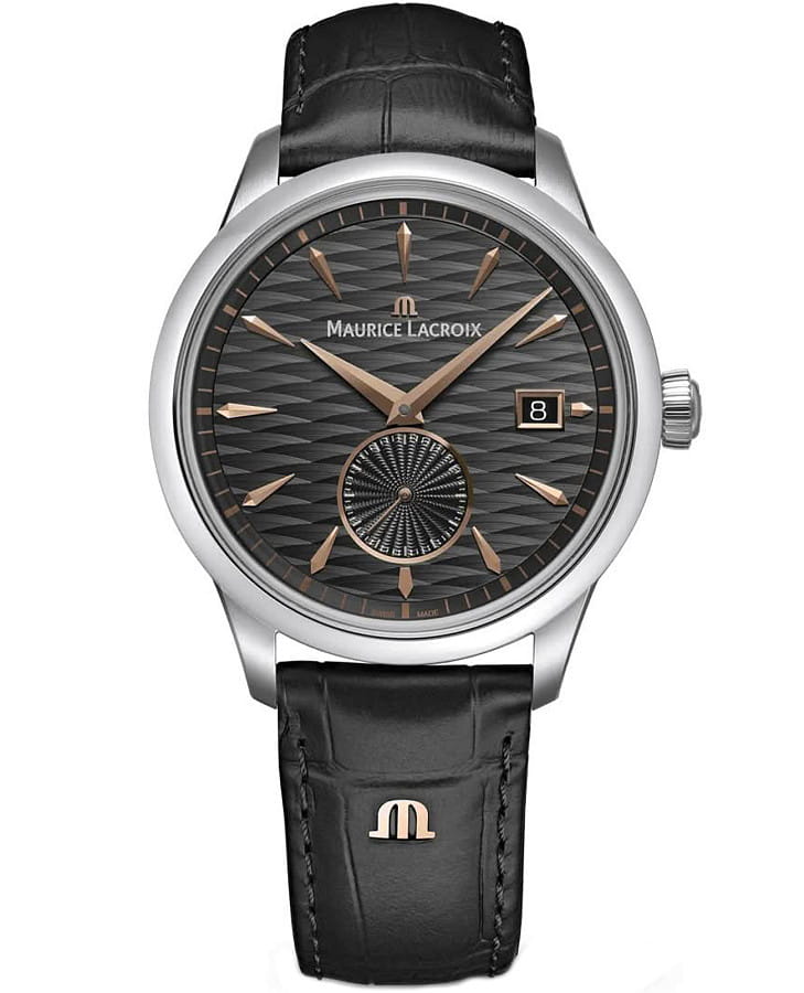 Часы Maurice Lacroix 1975 756207-SS001-330-2 — мужские, черный