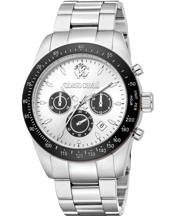 Часы Roberto Cavalli Uomo Chrono RC5G046M1055 — мужские, серебристый