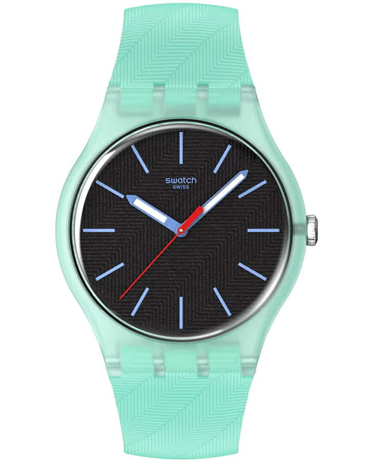 Часы Swatch Hint Of Mint SO29L103 — мужские, черный
