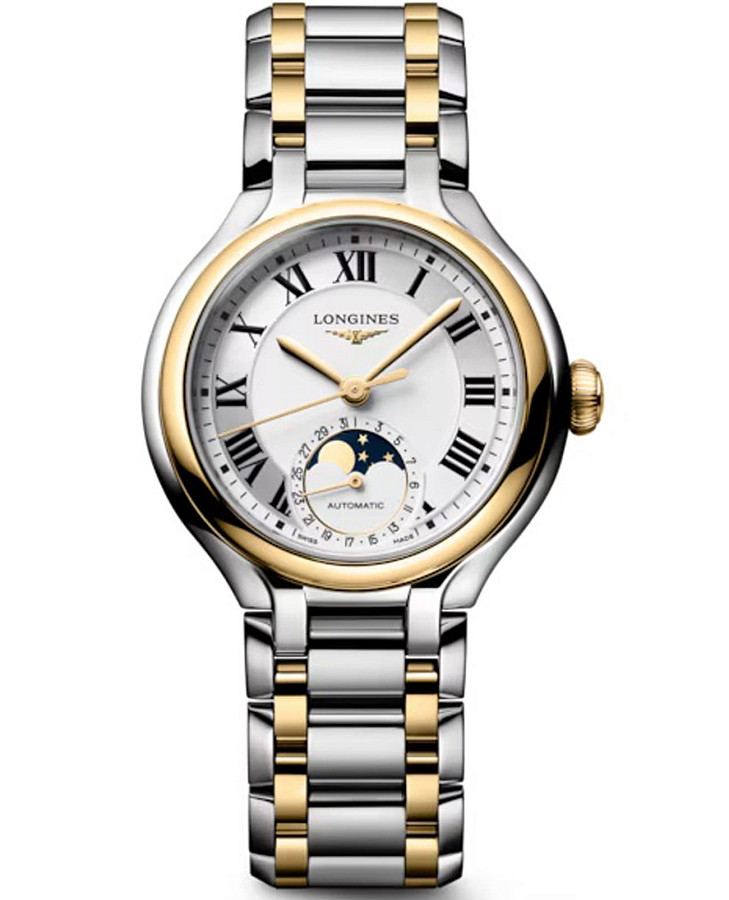 Часы Longines Elegance PrimaLuna Moonphase L8.126.5.79.7 — женские, белый