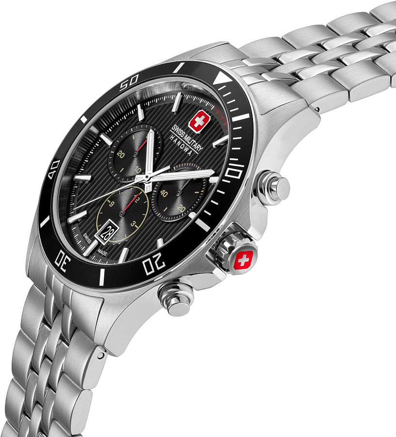 Часы Swiss Military Hanowa Flagship SMWGI0007601 — кварцевые, сталь металл
