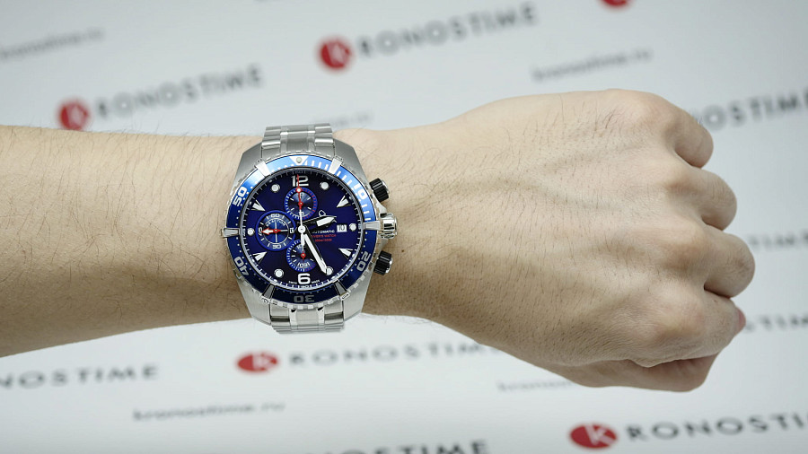Часы Certina DS Action Diver Chronograph Automatic C032.427.11.041.00 — мужские, серебристый