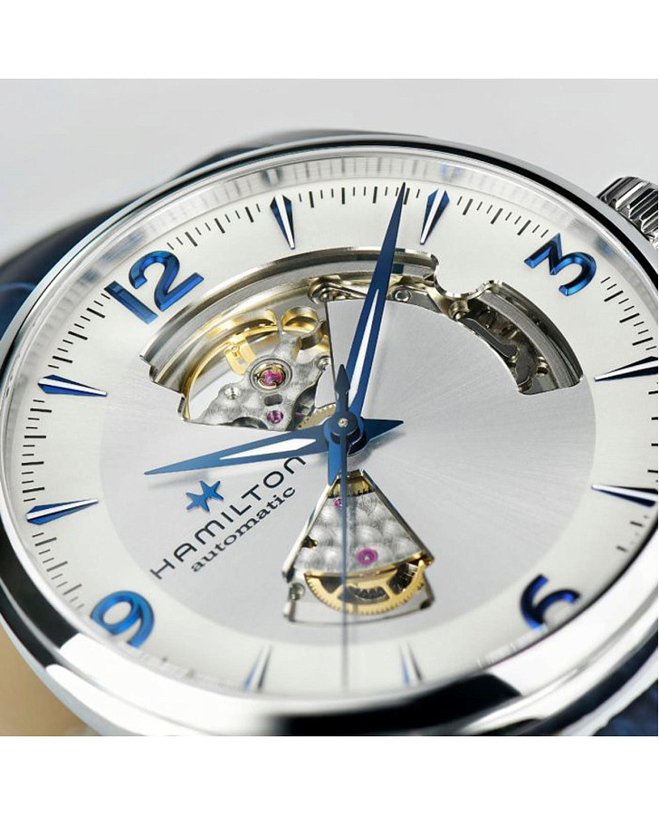 Часы Hamilton Jazzmaster Open Heart Auto H32705651 — кожаный, мужские