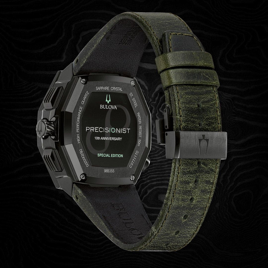 Часы Bulova Precisionist 98B355 — металл сталь, США