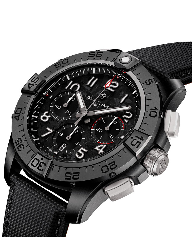Часы Breitling Avenger B01 Chronograph 44 Night Mission SB0147101B1X1 — механические, керамика