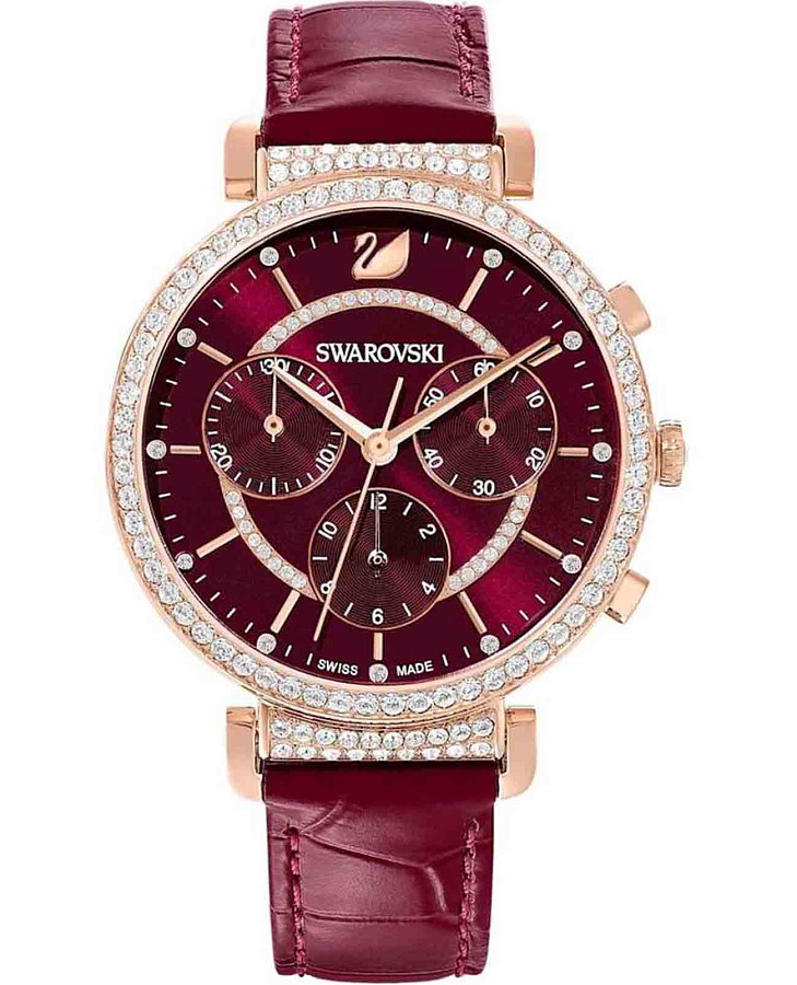 Часы Swarovski Passage Chrono 5580345 — женские, бордовый