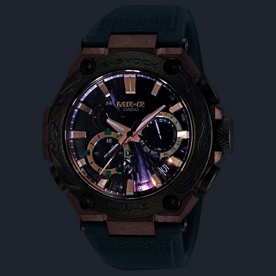 Часы Casio G-Shock MRG-B2000KT-3A — мужские, зеленый